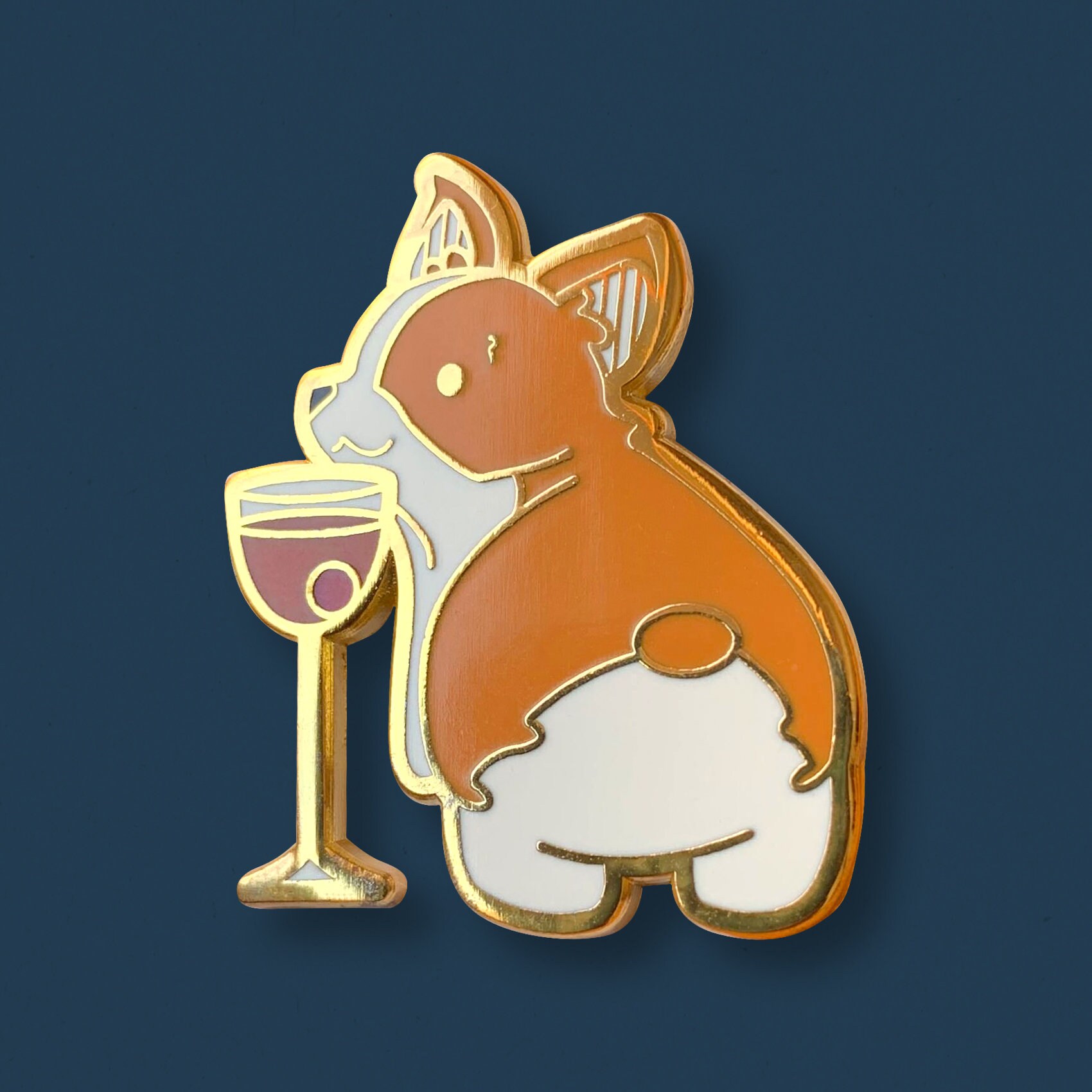 Corgis Manhattan Pin Vergoldeter Hund Hintern Cocktail Emaille Pin Corgis Manhattan Pin Vergoldeter Hund Hintern Cocktail Emaille Pin von CocktailCritters