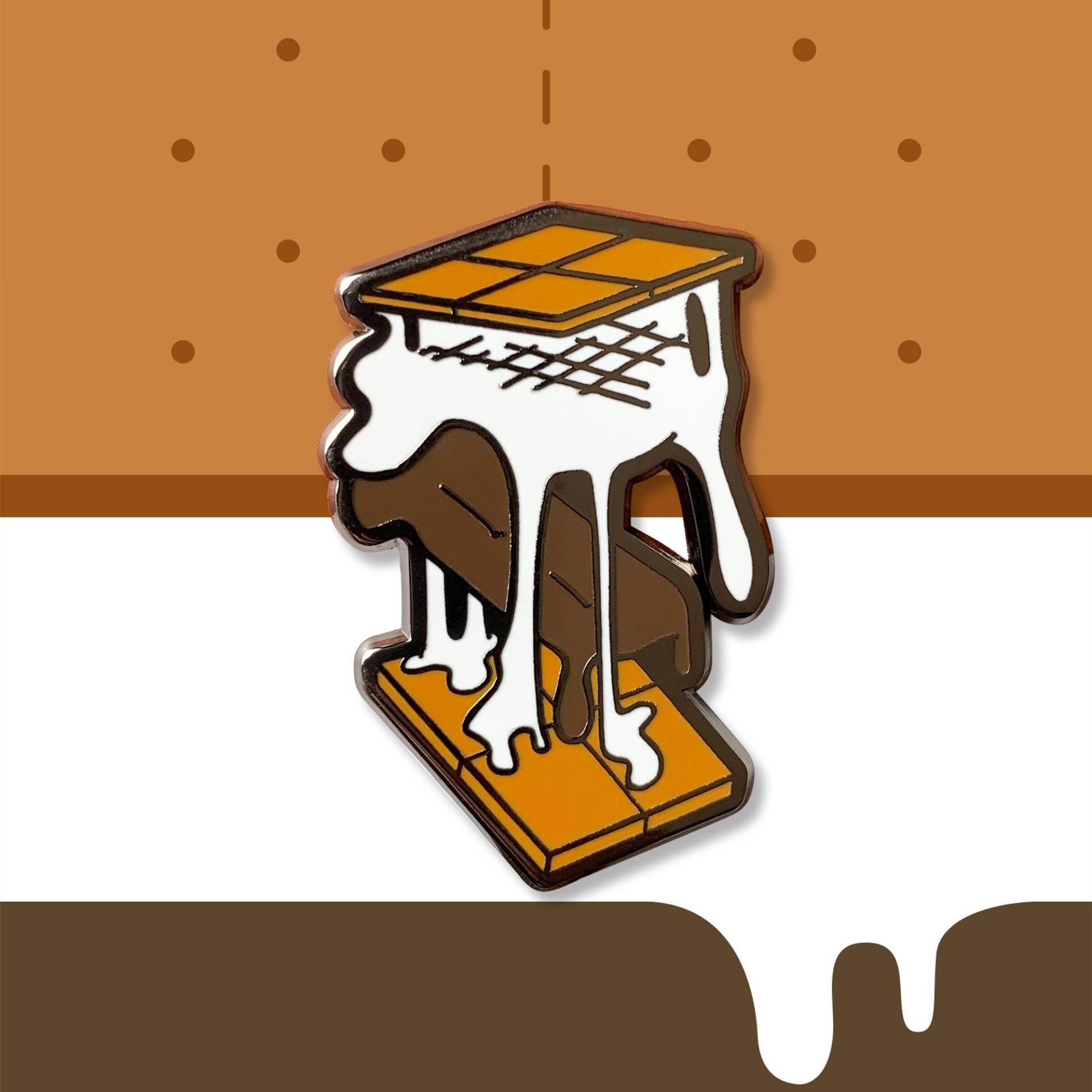 S'mores Emaille Pin Lagerfeuer Dessert Anstecknadel S'mores Emaille Pin Lagerfeuer Dessert Anstecknadel von CocktailCritters