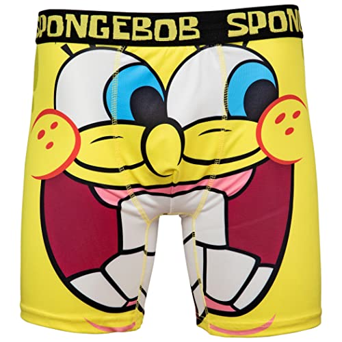 SpongeBob SquarePants Huge Smile Boxershorts, mehrfarbig, L von Coco Brands