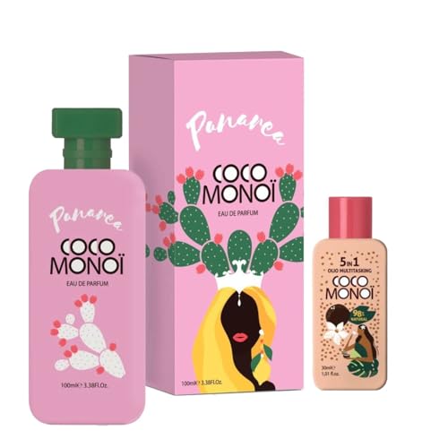 Coco Monoi Panarea Damenduft Eau de Parfum Spray 100 ml – exotischer und Gourmand Duft mit Noten von Kokosnuss und Vanille – Multifunktions-Körperöl als Geschenk, Reiseformat 30 ml von Coco Monoi