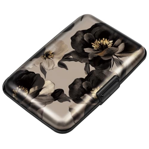 Mini-Kreditkartenetui für Damen oder Herren, RFID-blockierend, schlankes Hartschalenetui, Ausweishülle, Reisebrieftasche, Champagnerrose, Small von Coco Rossi