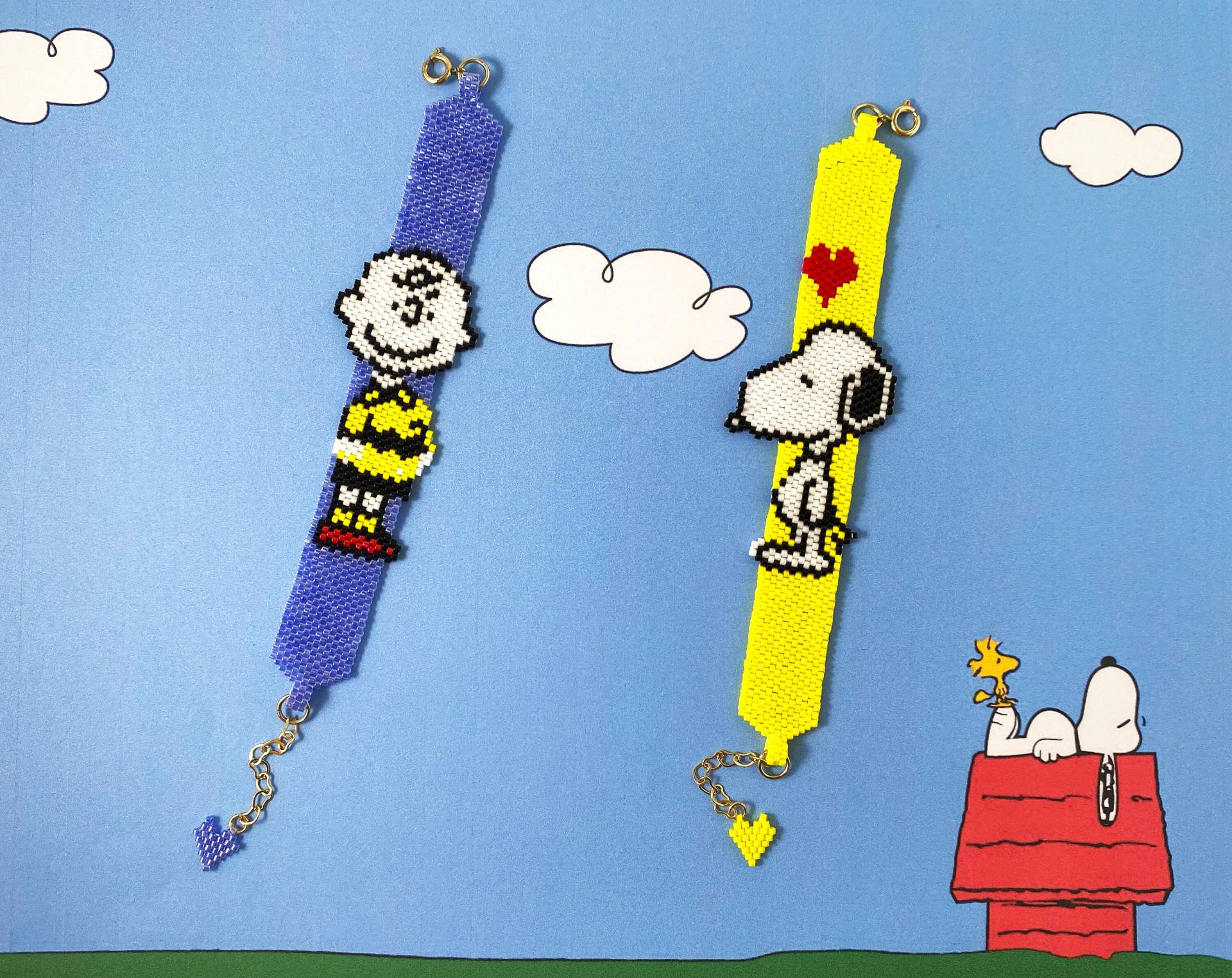 Handgemachte Perlen Snoopy Und Charlie Brown Armbänder | Cartoon Figuren Schmuck Zeichen Perlengeschenke Handgemachte Perlen Snoopy Und Charlie Brown Armbänder | Cartoon Figuren Schmuck Zeichen Perlengeschenke von CocoLocalStudio