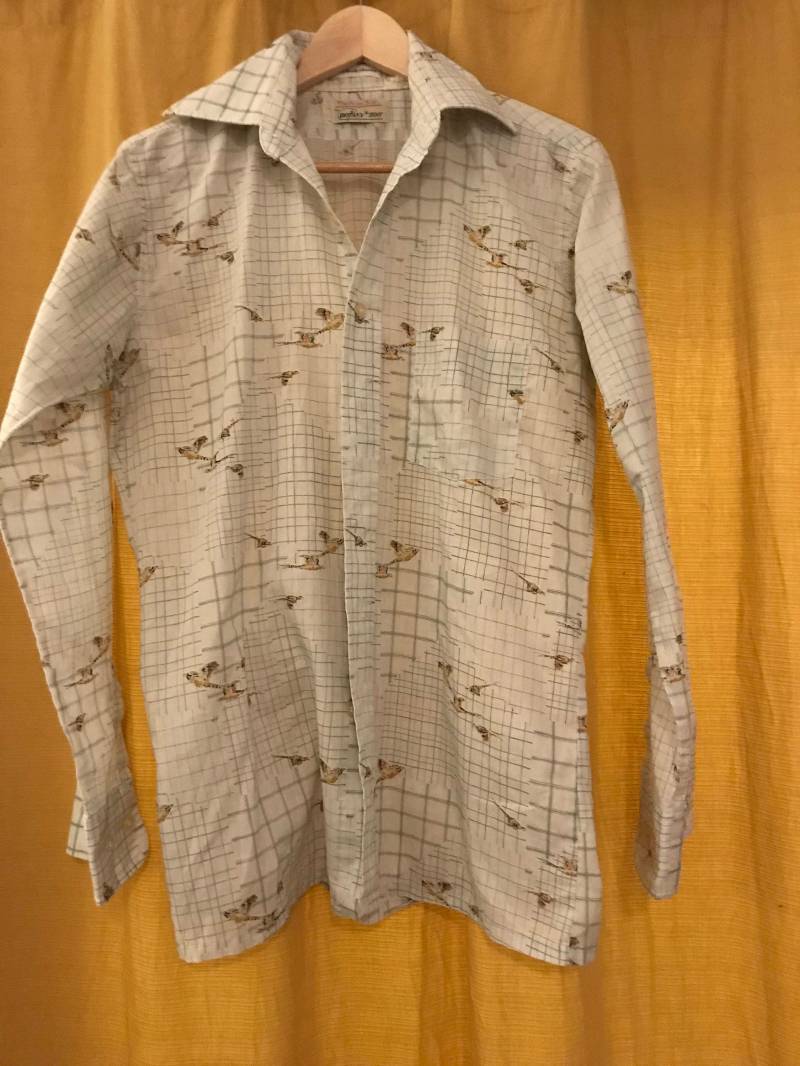 70Er Jahre Stil "Botanik 500" Handgenäht Button Down | Groß 70Er Jahre Stil "Botanik 500" Handgenäht Button Down | Groß von CocoVeraVintage