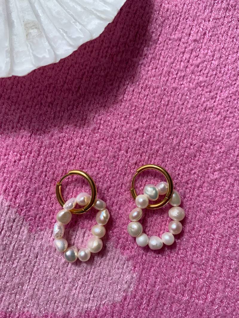 Perlenohrringe Perlenohrringe von CocoaJewelleryShop