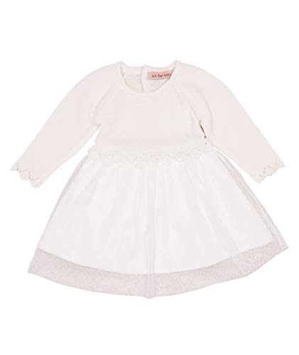 Cocolina Eva Strickkleid Taufkleid Mädchen Baby Strickkleid Hochzeit Kleid Mädchen Blumenmädchen Babydress (Eva Strickkleid, Numeric_68) von Cocolina