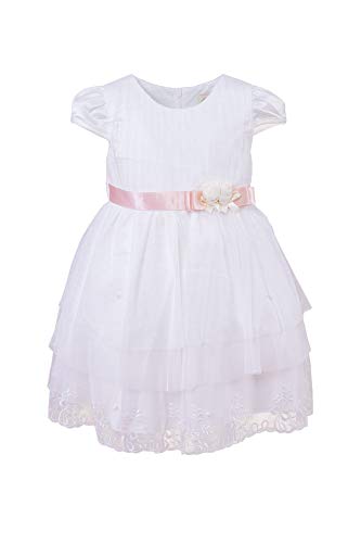 Cocolina4kids Baby Mädchen Taufkleid festliches Kleid Festkleid Blumenmädchen Kleid Brautjungfer Prinzessin ivory (86-92) von Cocolina4kids