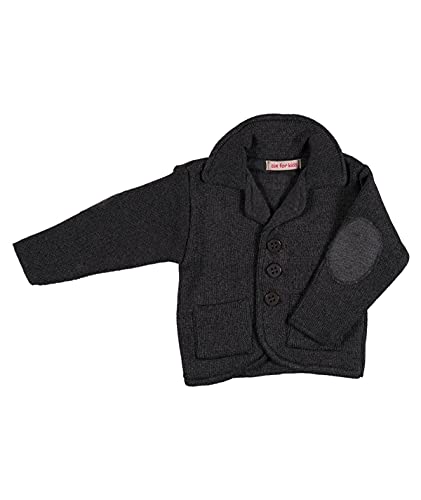 Cocolina4kids Sakko Baby Jungen Strickjacke Stricksakko Taufanzug Sakko (80, Anthrazit) von Cocolina4kids