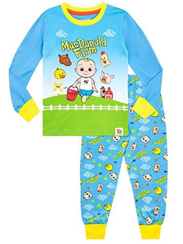 CoComelon Jungen Schlafanzug Slim Fit Blau 104 von CoComelon