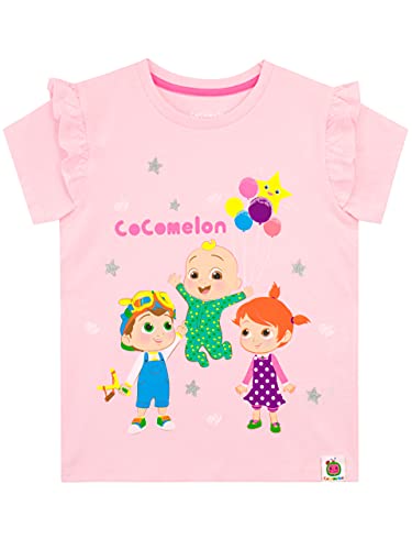CoComelon Mädchen T-Shirt JJ Rosa 110 von CoComelon