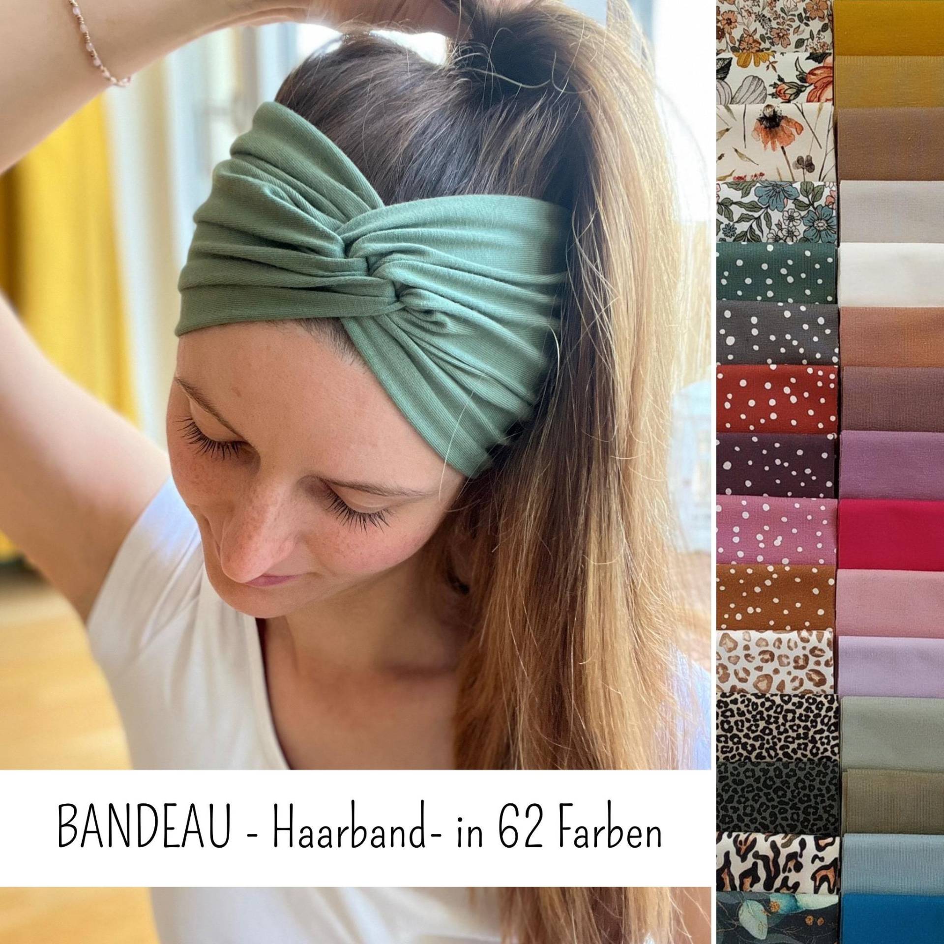 Bandeau Haarband in Vielen Farben, Räumen Stundenlang Tragbar, 2 Tragemöglichkeiten, Einlagig Und Nahtlos, Artikel Nr. 1771393138 von CoconadHandmade