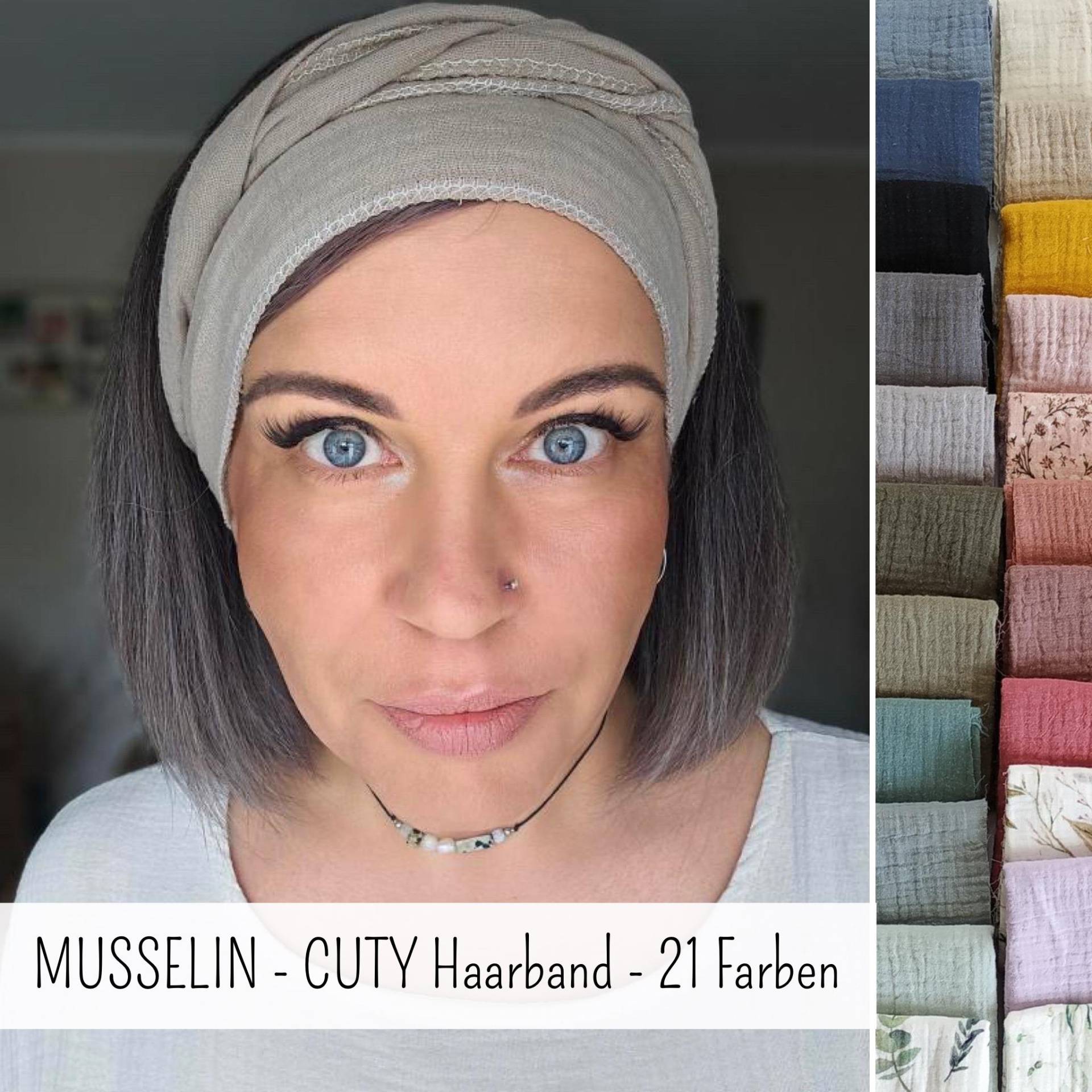 Cuty Musselin Bindehaarband in Vielen Farben, Bestseller Haarband Zum Selber Binden, Einlagig & Gesäumt, Artikel Nr. 1783333183 von CoconadHandmade