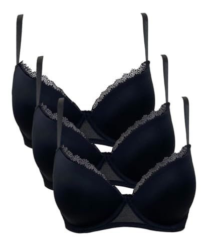 Coconuda Damen BH 3er-Pack Azalea Schwarz 5 von Coconuda