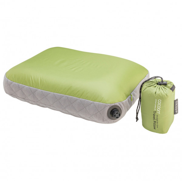 Cocoon - Air Core Ultralight Pillow - Kissen Gr 28 x 38 cm wasabi /grau von Cocoon
