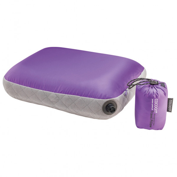 Cocoon - Air Core Ultralight Pillow - Kissen Gr 40 x 55 cm lila/grau von Cocoon