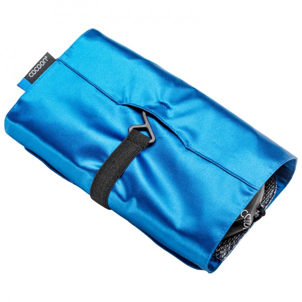 Cocoon - Hanging Toiletry Kit Minimalist with Silk - Kulturbeutel Gr 24 x 17 x 1 cm blau von Cocoon