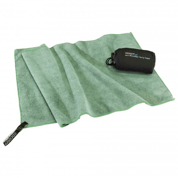 Cocoon - Terry Towel Light - Mikrofaserhandtuch Gr 150 x 80 cm - XL grün von Cocoon