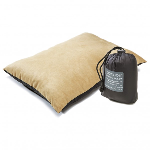Cocoon - Travel Pillow Nylon - Kissen Gr Large - 33 x 43 cm;Medium - 29 x 38 cm;Small - 25 x 35 cm charcoal /grau von Cocoon