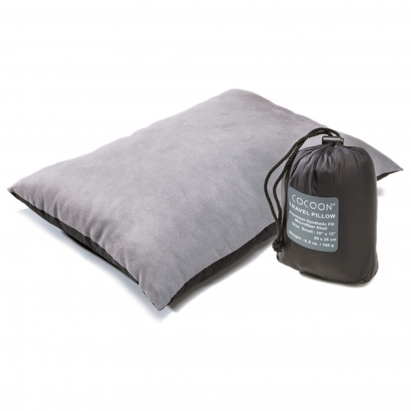 Cocoon - Travel Pillow Nylon - Kissen Gr Small - 25 x 35 cm charcoal /grau von Cocoon