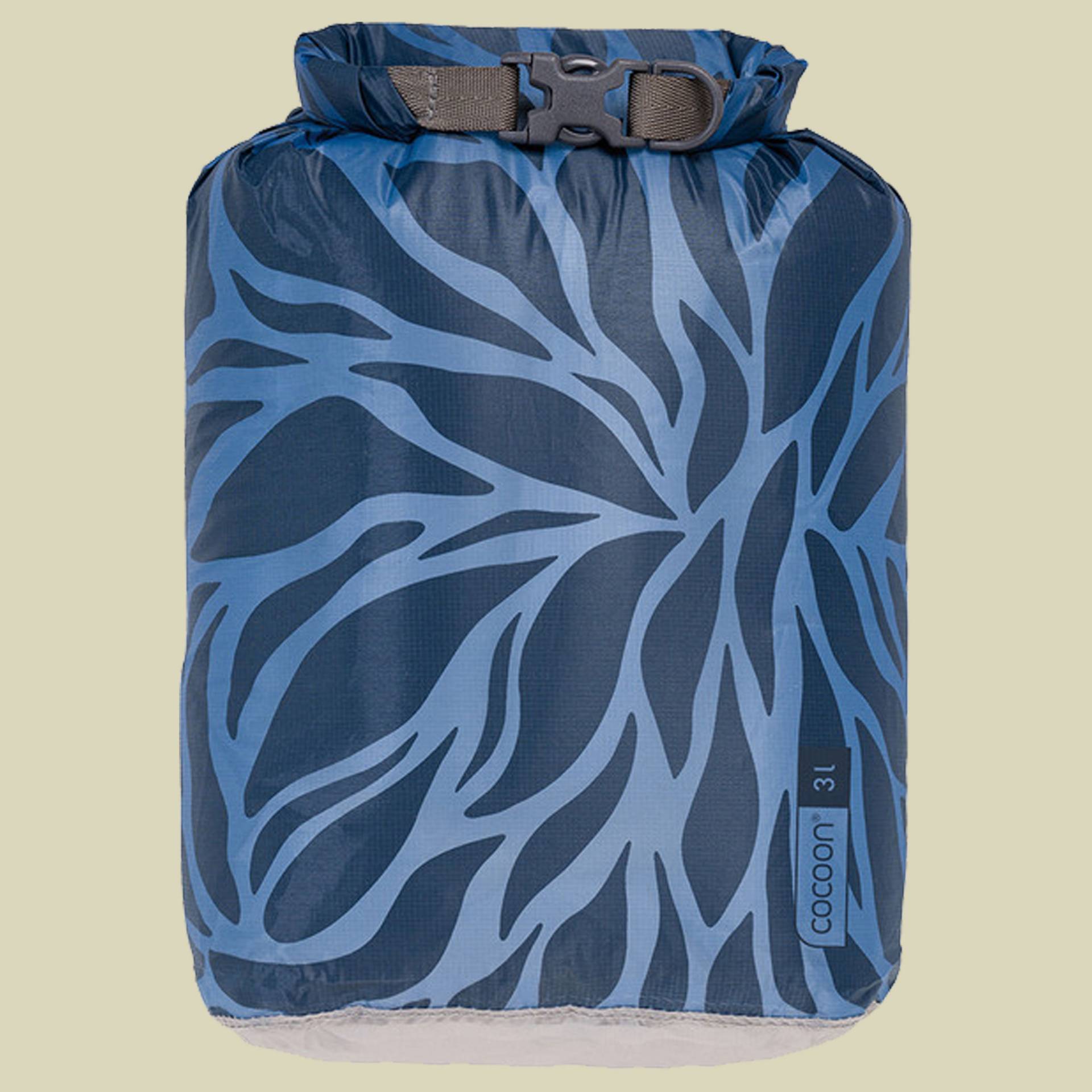 Drybag Hyperlight 3L blau - blue leaves von Cocoon