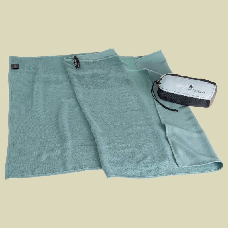Eco Travel Towel Liegefläche large Farbe nile green von Cocoon