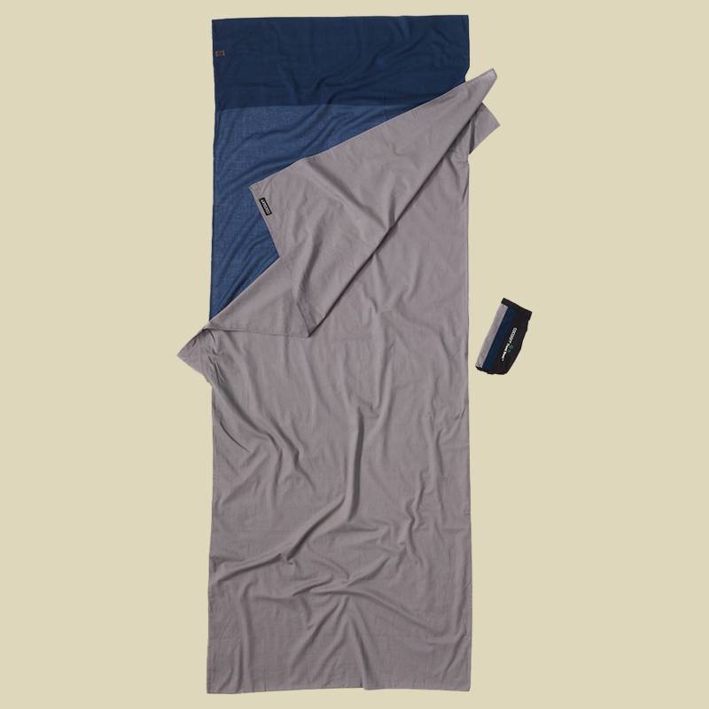 TravelSheet Cotton Größe 220 x 90 cm Farbe tuareg/elephant grey von Cocoon