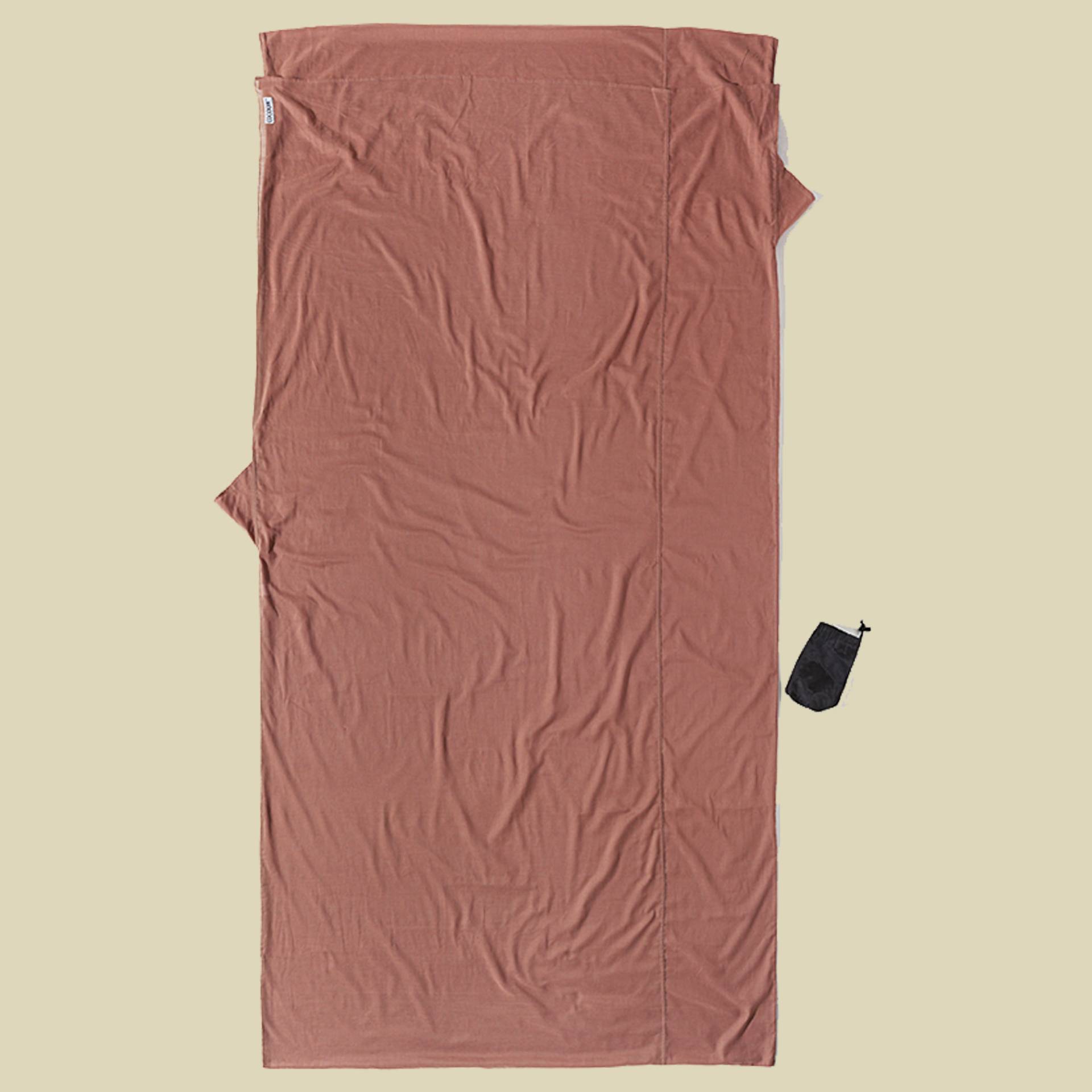 TravelSheet Egyptian Cotton Größe 220 x 90 cm Farbe khaki von Cocoon