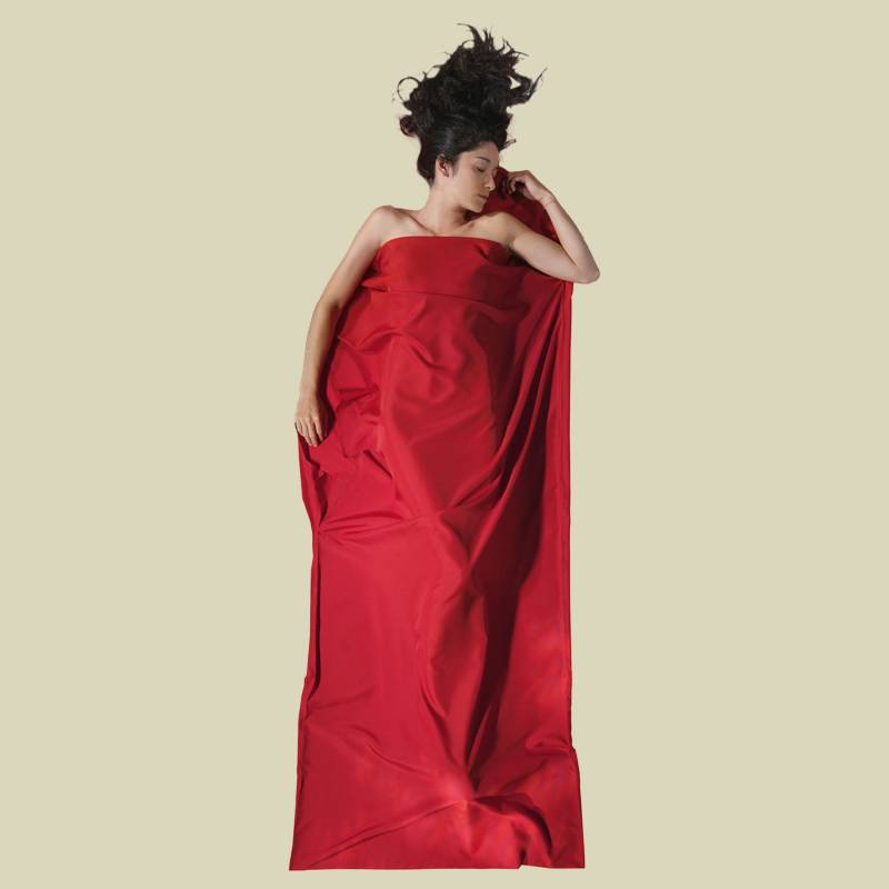 TravelSheet Microfiber rot 220 x 90 cm - cranberry von Cocoon