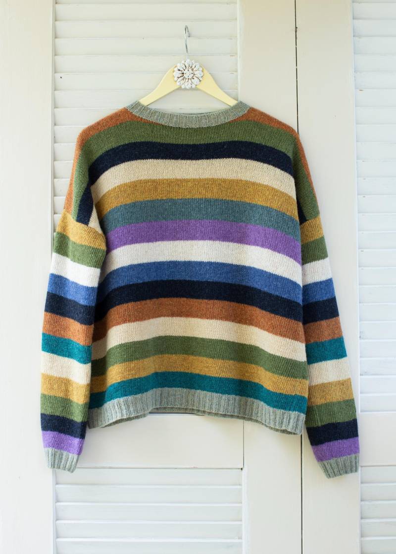 Gestreifter Pullover/Damenpullover/Wollpullover von CocoonHMS