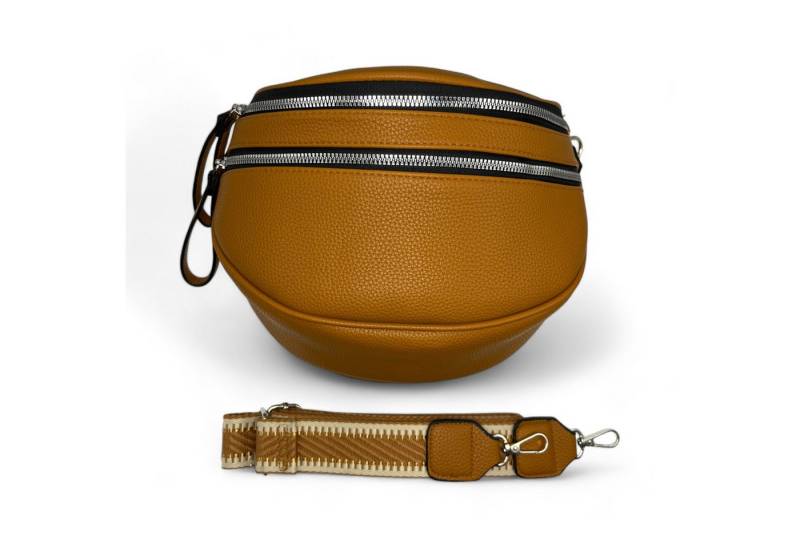 Cocopop Studio Gürteltasche Umhängetasche, Tasche mit doppeltem Reißverschluss von Cocopop Studio