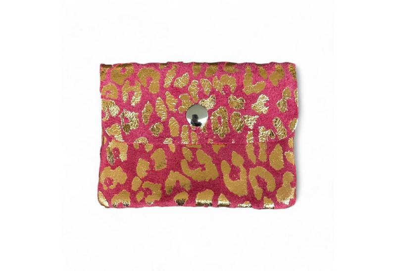 Cocopop Studio Mini Geldbörse Kleine Geldbörse aus Wildledermaterial mit metallischer Textur von Cocopop Studio