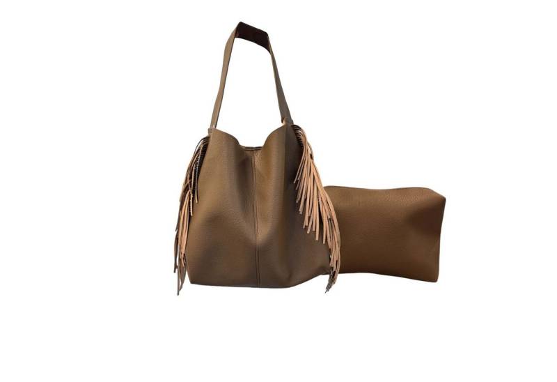 Cocopop Studio Schultertasche 2-in-1 Hand-Tasche,Shopper-Tasche,Zweizwecktasche von Cocopop Studio