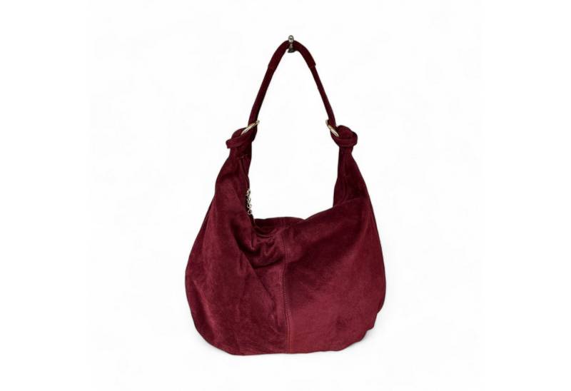 Cocopop Studio Schultertasche Schultertasche Damen aus Wildleder, Hobo Shopper, Made in Italy von Cocopop Studio