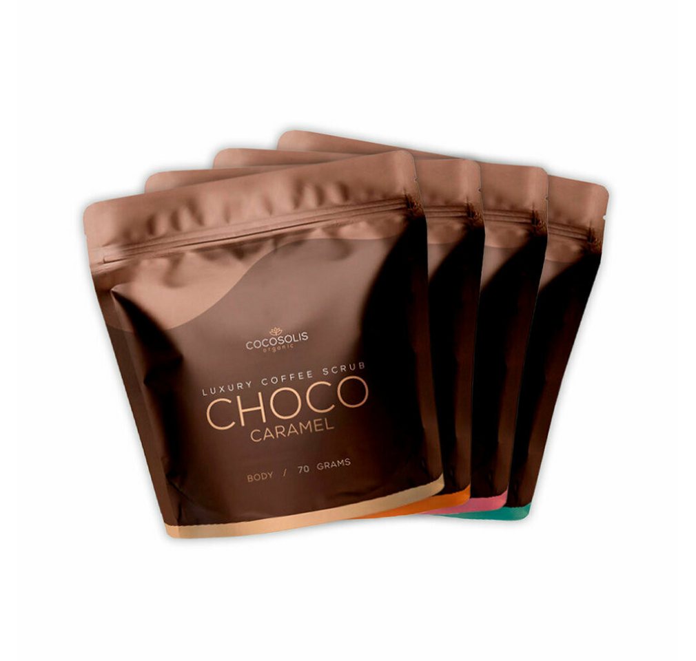 Cocosolis Körperpeeling Luxury Coffee Scrub Box Set 4 Artikel von Cocosolis