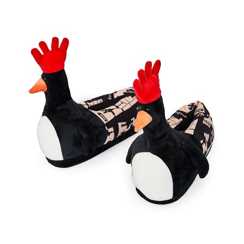 Coddies Feathers Slippers | Unisex Lustige Hausschuhe, Neuheit Bequeme Pantuflas, Gag Geschenk | Männer, Frauen & Kinder, Federn, 6-9.5 Women/4-7.5 Men von Coddies