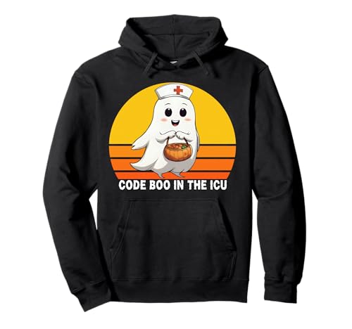 Code Boo In The ICU Nurse Halloween-T-Shirt für Damen Pullover Hoodie von Code Boo For You