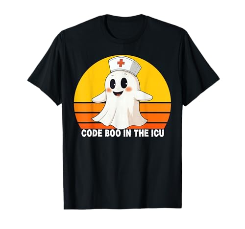 Code Boo In The ICU Nurse Halloween-T-Shirt für Damen T-Shirt von Code Boo For You