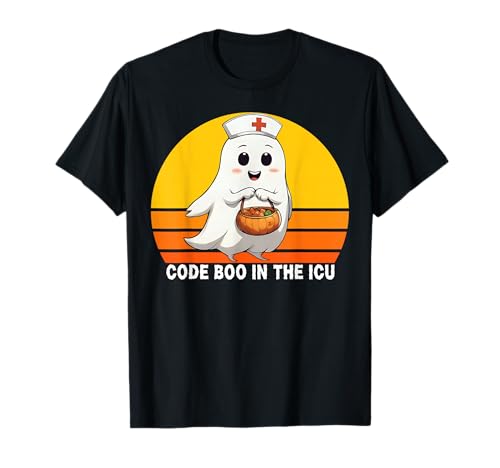 Code Boo In The ICU Nurse Halloween-T-Shirt für Damen T-Shirt von Code Boo For You