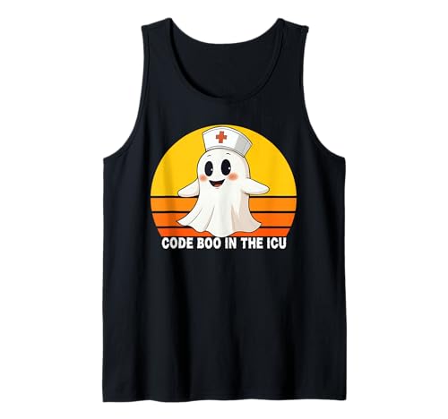 Code Boo In The ICU Nurse Halloween-T-Shirt für Damen Tank Top von Code Boo For You