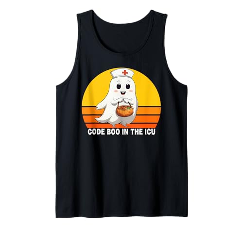 Code Boo In The ICU Nurse Halloween-T-Shirt für Damen Tank Top von Code Boo For You