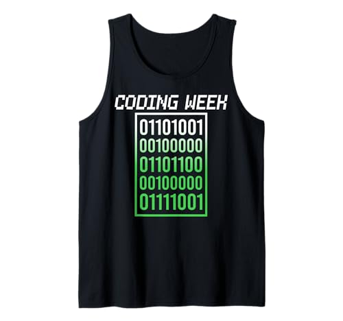 Herren Nationale Coding Week Tank Top von Code Culture Studio