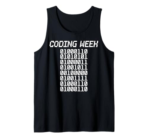 Herren Nationale Coding Week Tank Top von Code Culture Studio