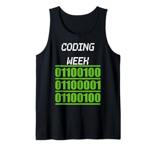 Herren Nationale Coding Week Tank Top von Code Culture Studio