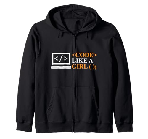 Code Like A Girl Programmiercoder-Programmierer Kapuzenjacke von Code Like A Girl Programmer Clothing