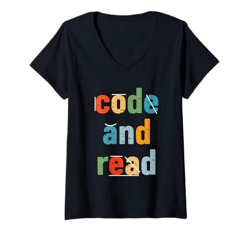 Damen Code and Read Legasthenie Lehrer Legasthenie Therapie Lehre Männer T-Shirt mit V-Ausschnitt Damen Code and Read Legasthenie Lehrer Legasthenie Therapie Lehre Männer T-Shirt mit V-Ausschnitt von Code and Read Dyslexia Special Needs Teacher Women