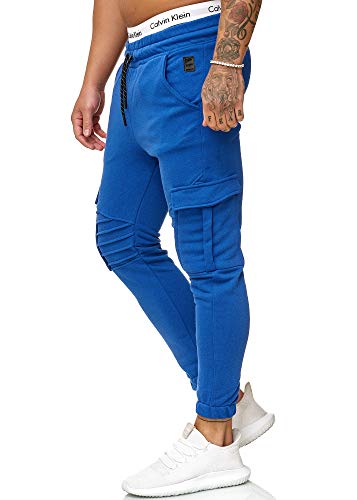 Code47 Herren Jogging Hose Jogger Streetwear Sporthose Modell 1214 Blau L von Code47