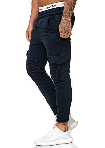 Code47 Herren Jogging Hose Jogger Streetwear Sporthose Modell 1214 Navy L von Code47