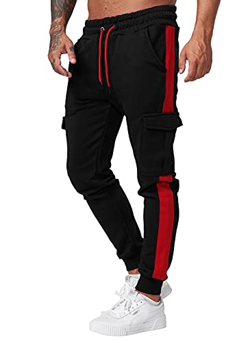 Code47 Herren Jogginghose 1643 Schwarz Rot M von Code47