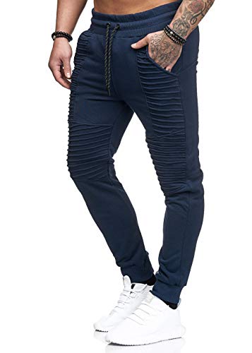 Code47 Herren Jogginghose Sporthose Fitness Sport Jogging Hose Fitness Biker Hose Navyblau M von Code47