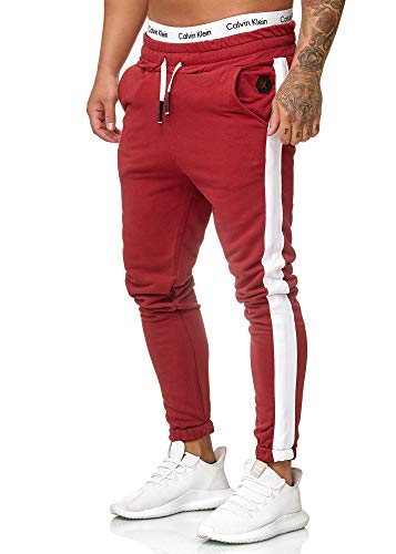 Code47 Herren Jogginghose Sporthose Männer Trainingshose Sweatpants 1211C Bordo XXXXL von Code47