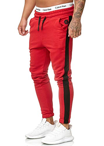 Code47 Herren Jogginghose Sporthose Männer Trainingshose Sweatpants 1211C Rot XXXXL von Code47